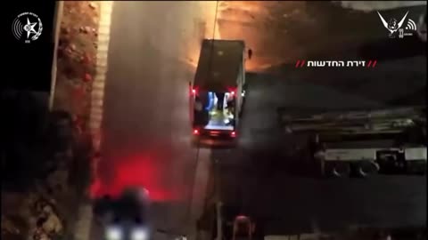 Israeli occupation forces showing the execution of two Palestinians in Qalqilia city