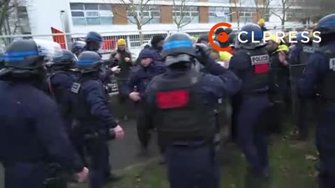 CHAOS in France Escalates as Macrons Police turn to Violence Against Protesting Farmers!
