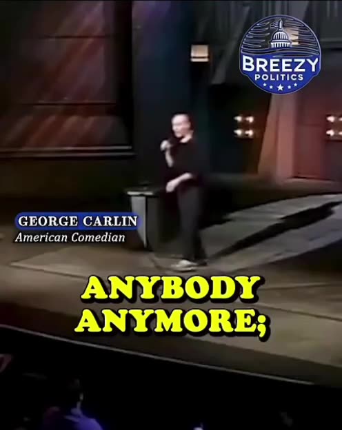 George Carlin called out the hypocrisy years ago...