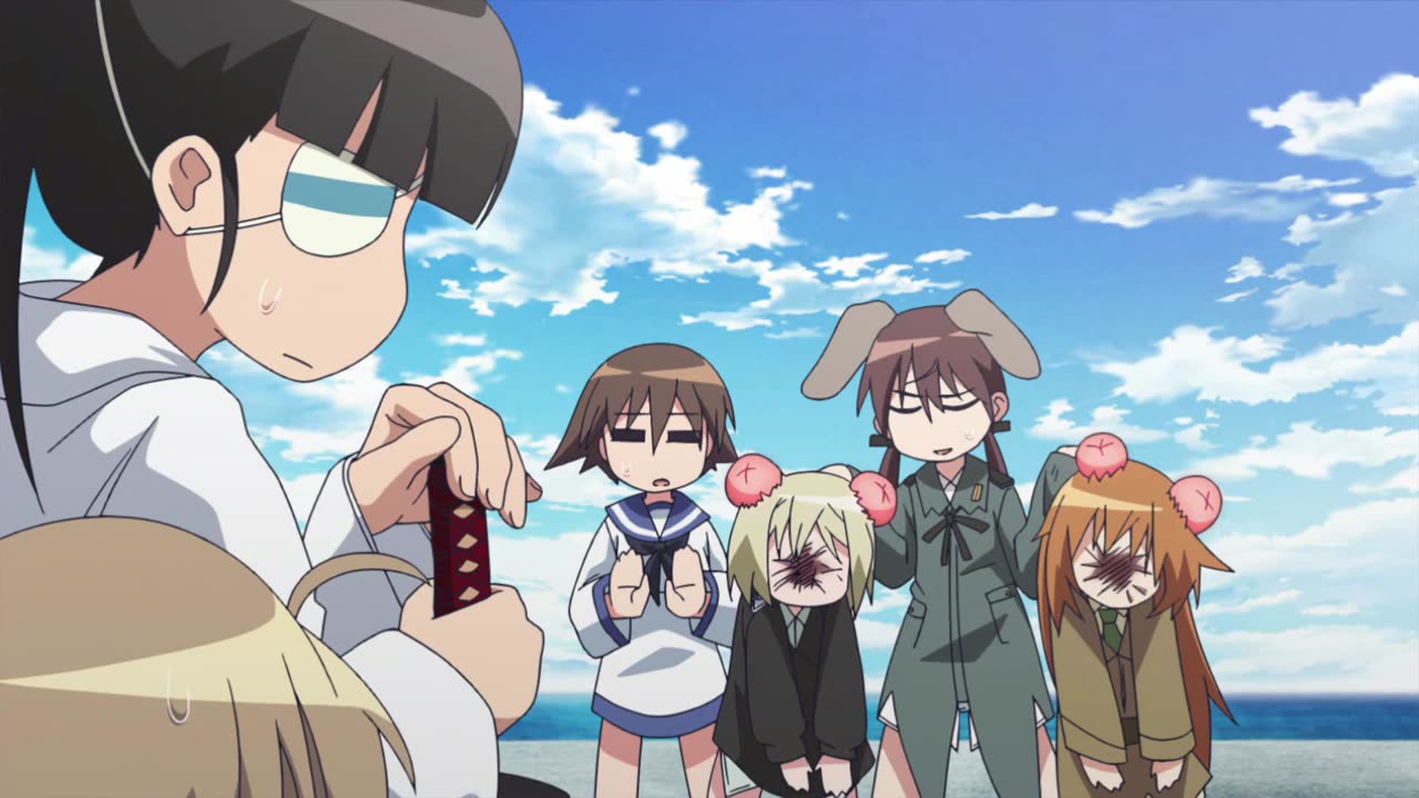 Strike Witches: 501st Joint Fighter Wing Take Off! - Shirley and Erica fat