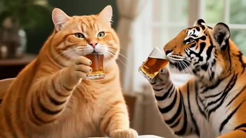 Cat and Tiger