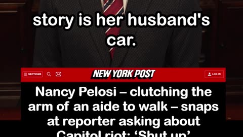 Nancy Pelosi Snaps at Reporter about Capitol Riot: "Shut up"