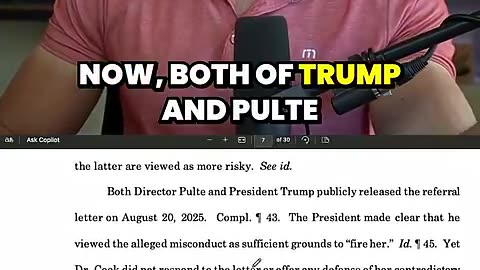 Robert Gouveia - Trump FIRES Cook After Explosive DOJ Fraud Referral