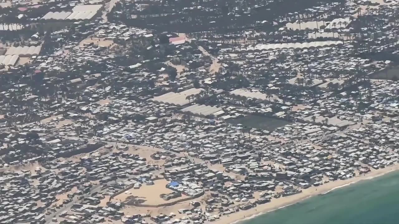 This is why the occupation bans foreign journalists from entering Gaza or filming it from the air