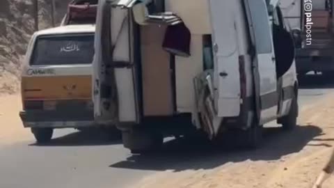 More Palestinians are once again forced to leave Gaza City to the southern areas of the Gaza Strip