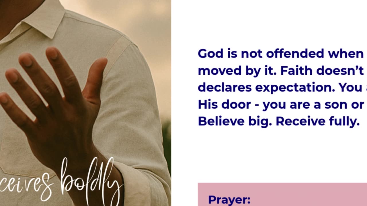 Faith That Receives Boldly