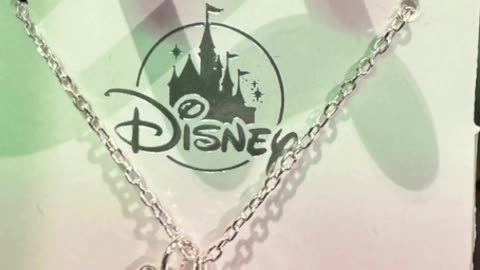 Disney Parks Mickey Mouse Cubic Zirconia Letter B Silver Color Necklace #shorts