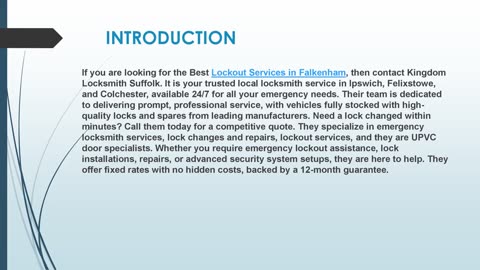 Looking for the best Lockout Services in Falkenham