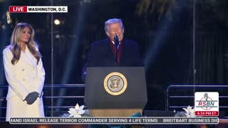 WATCH: Pres. Trump & First Lady Melania Trump Join the National Christmas Tree Lighting - 12/4/25