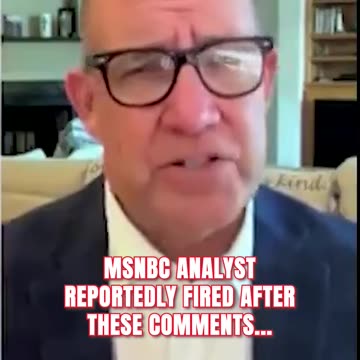 MSNBC Analyst Reportedly FIRED After These Comments...
