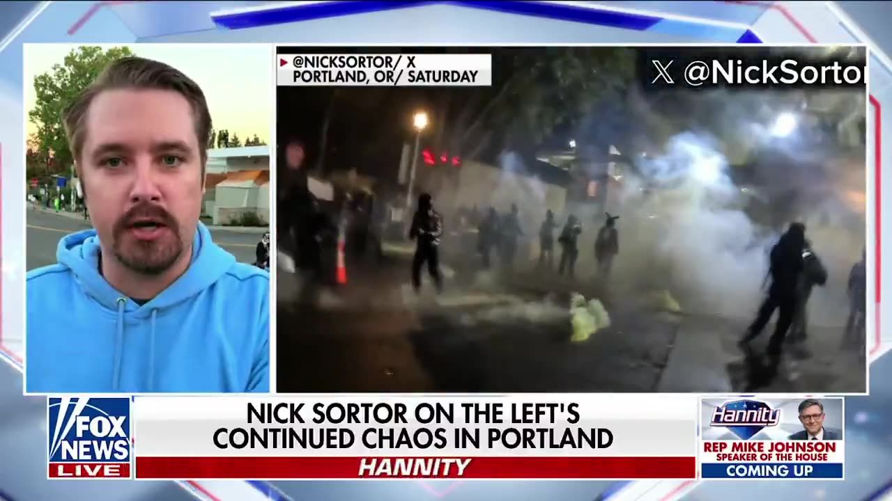 Independent journalist Nick Sortor now requires ARMED SECURITY to be on the ground in Portland
