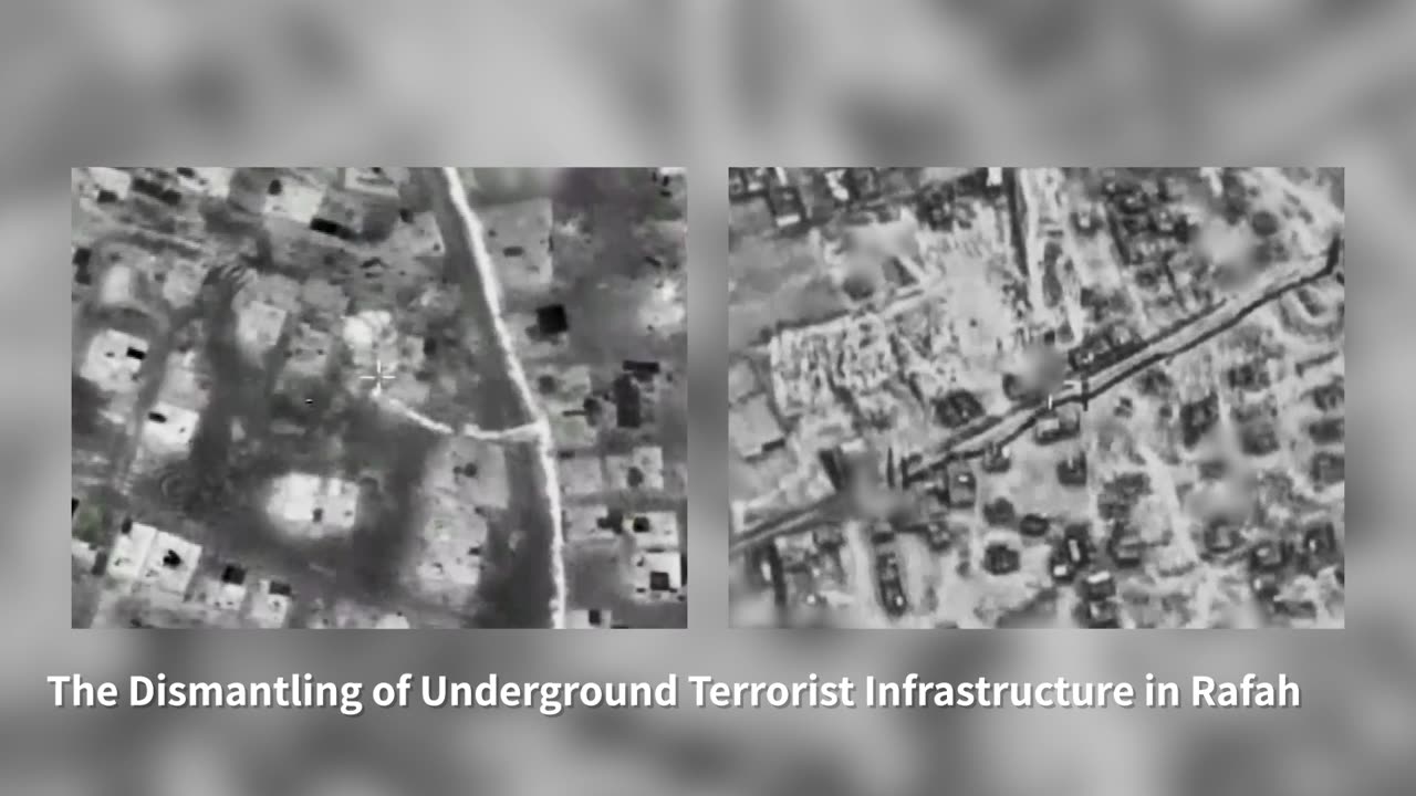 Footage from the dismantling of underground terrorist infrastructure in Rafah:
