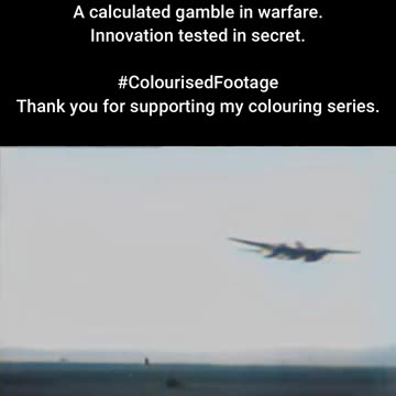 Bouncing Bomb Land Trials #ColourisedHistory