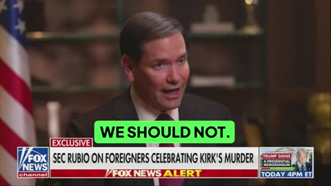 Rubio says he’ll revoke visas for foreigners who celebrated the death of political figures | It looked like mostly Americans. Liberalism is a Jew creation.