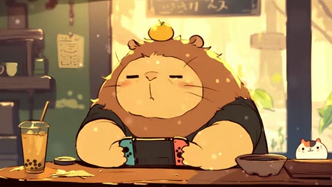 Capybara Music Corner - Calm Music for Focus & Study ~ Calm Energy ~ 🦫 🎧 ✨