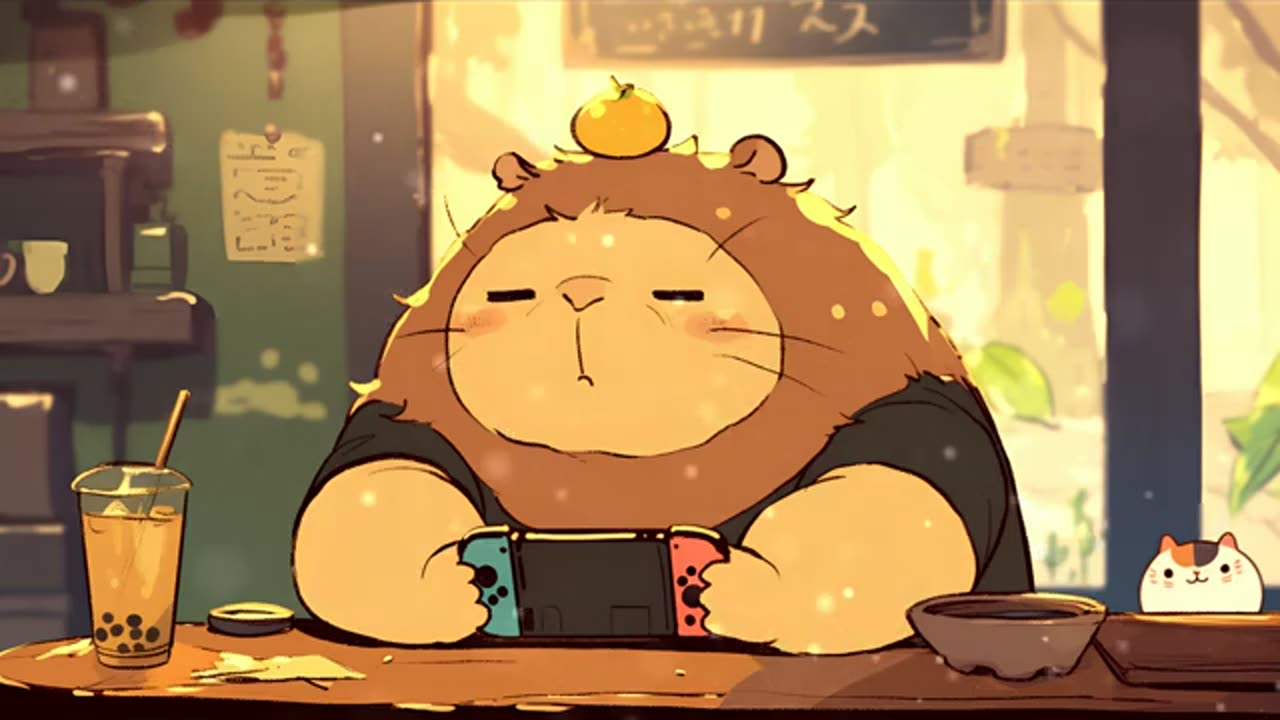 Capybara Music Corner - Calm Music for Focus & Study ~ Calm Energy ~ 🦫 🎧 ✨