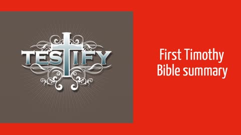 First Timothy Bible Study