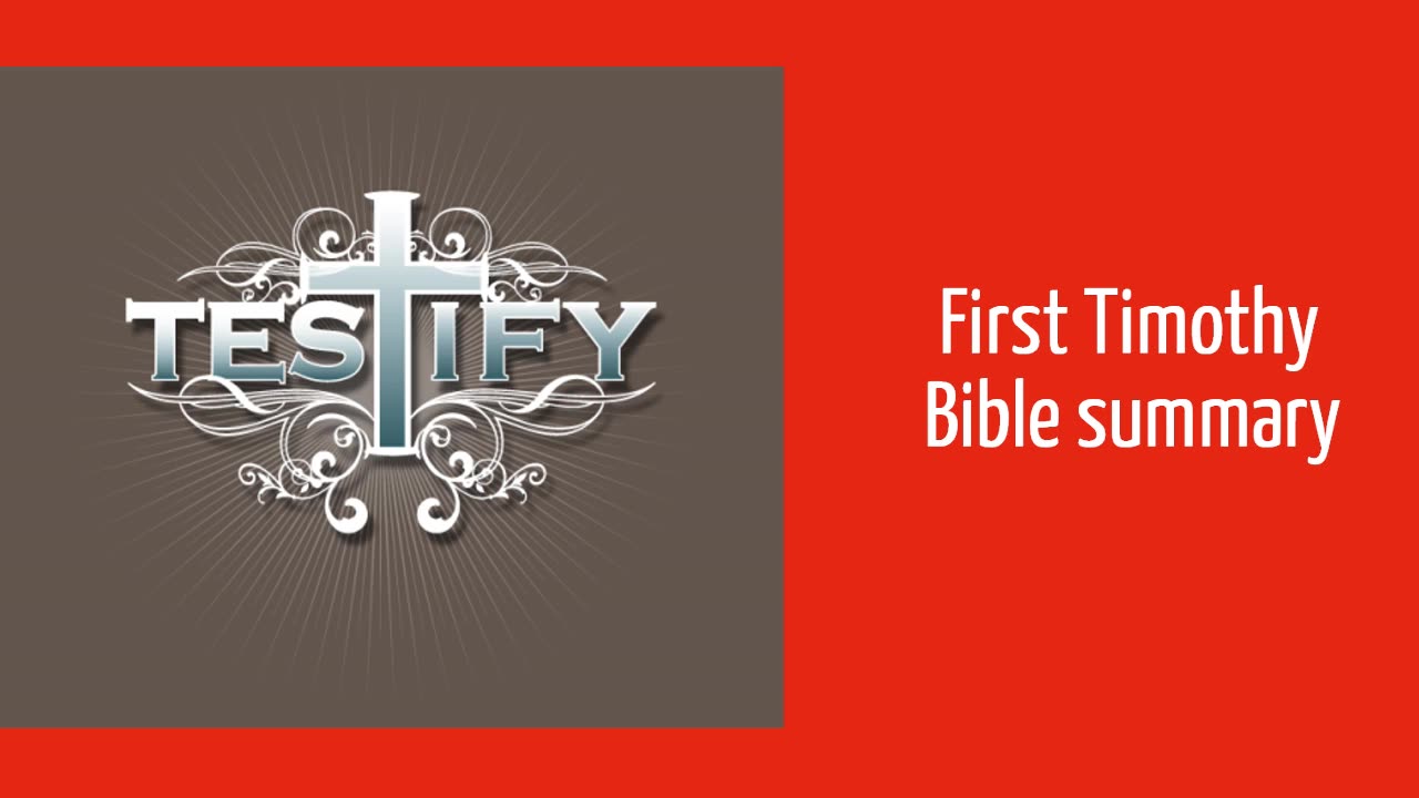 First Timothy Bible Study