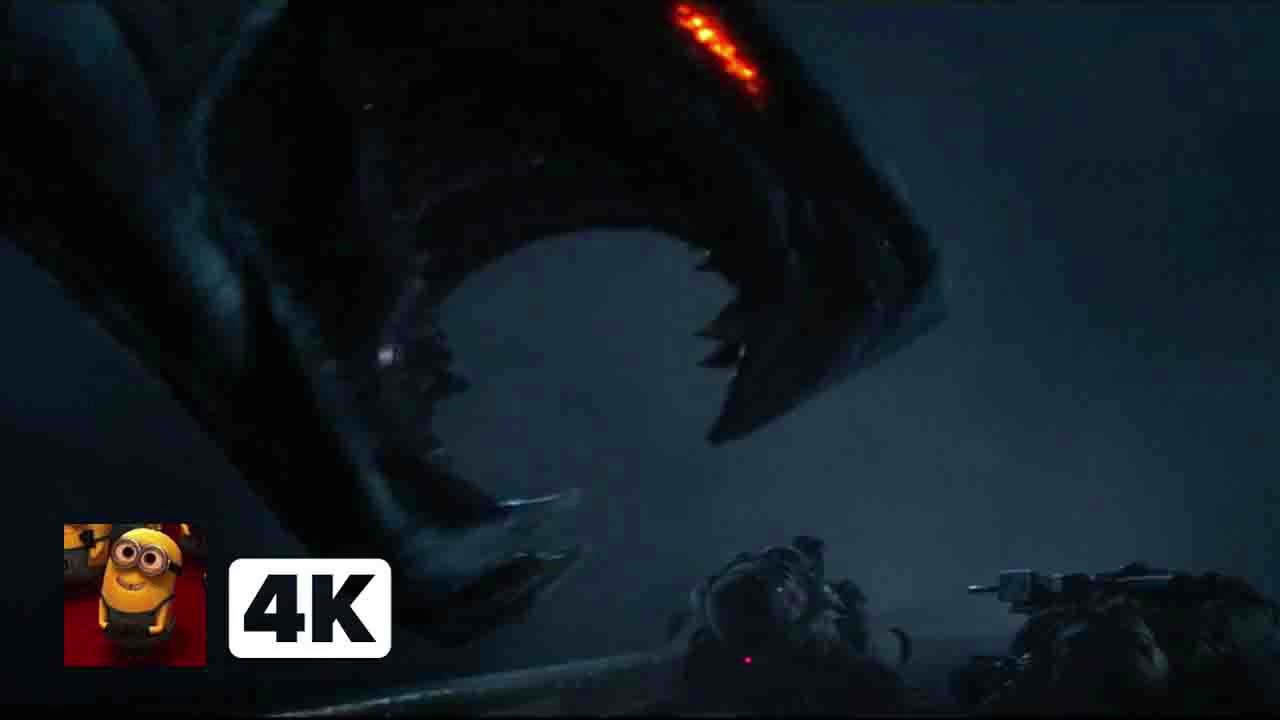 Godzilla (2014) 4K - Nuclear Train Attack Scene _ Movieclips