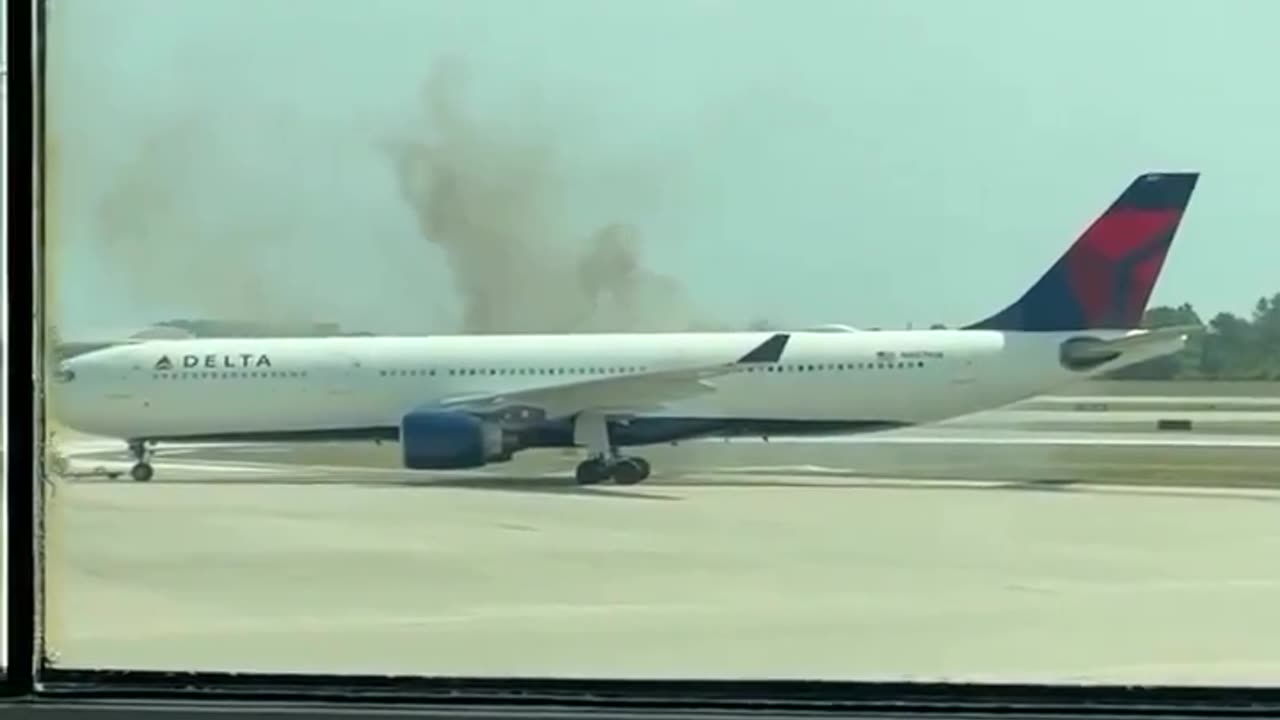 Another Look of Delta Airlines that Burst Into Flames at the Orlando International Airport