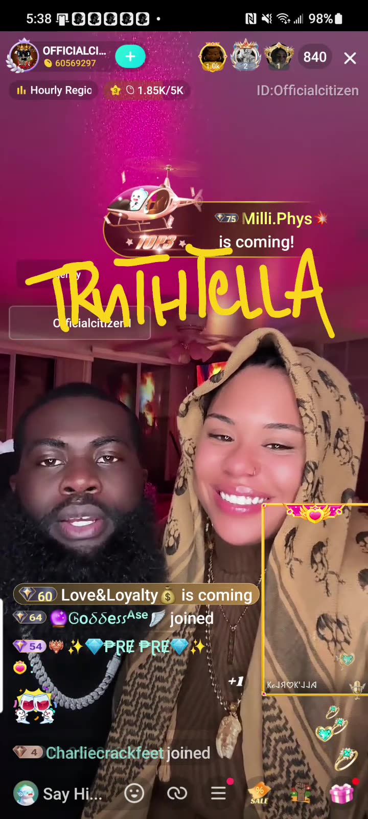 VELVET GOING OFF WITH OFFICIAL CITIZEN 3RD SHIFT