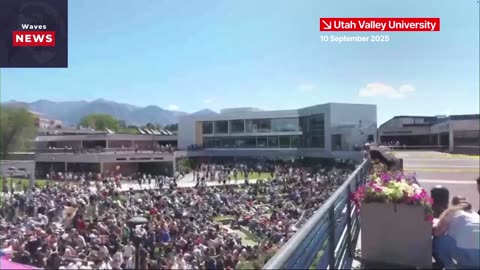 Horrifying Moment: Charlie Kirk Assassinated During Speech at Utah Valley University | Waves-News