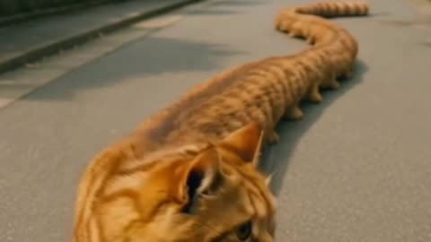 CAT LIKE A SNAKE