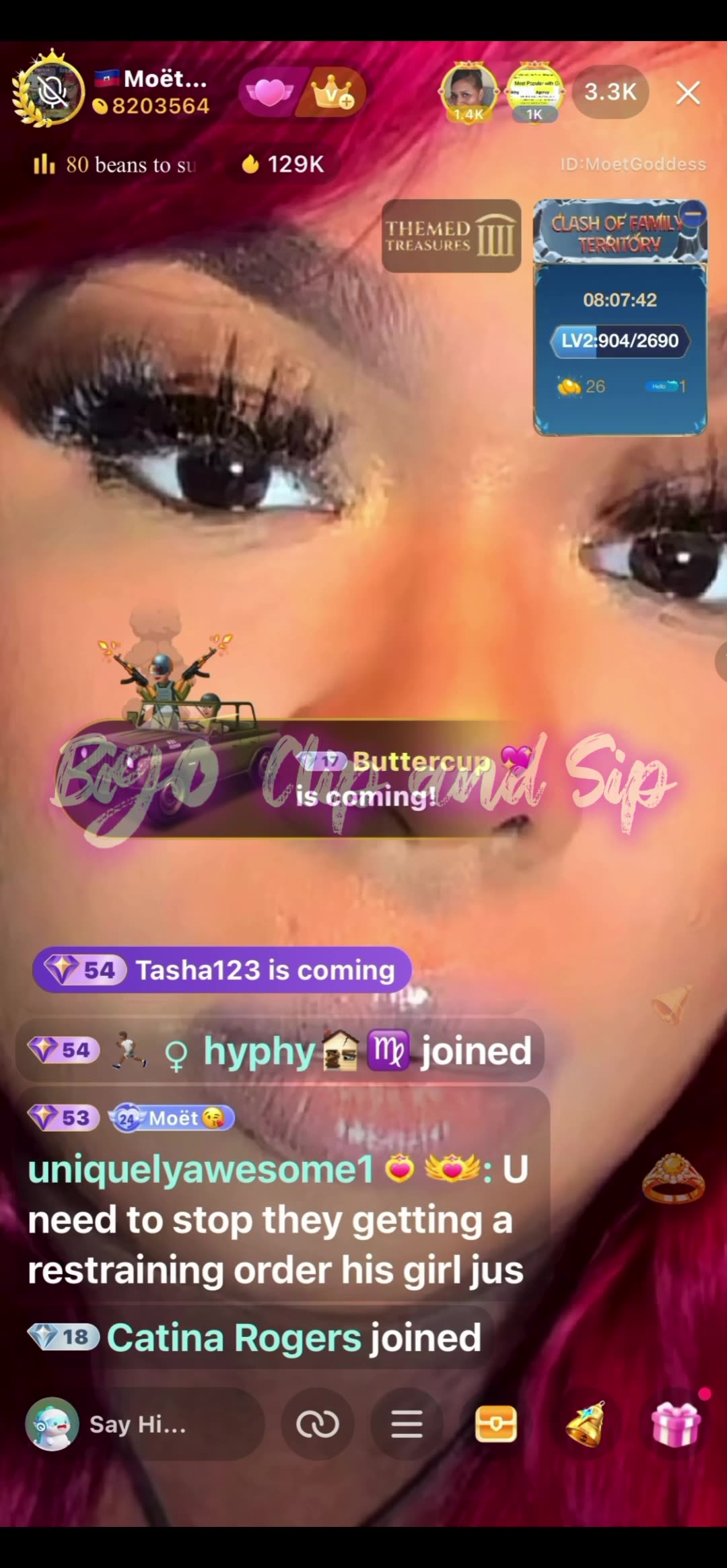 Moet says shell give Papi an organ then cries to supporters 10/30/25 #bigoclipandsip