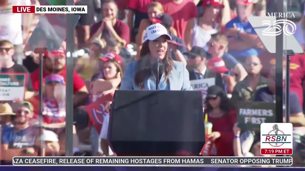 FULL SPEECH: Secretary Brooke Rollins Speaks at the Trump Rally in Des Moines, IA - 7/3/25