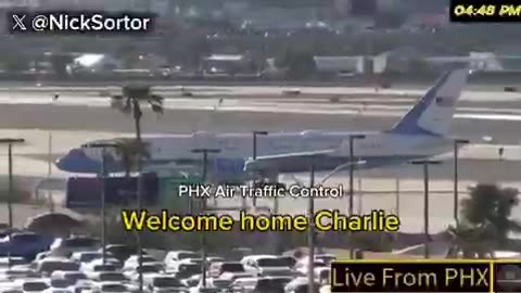 PHX air traffic comms -Pilot brings Charlie Kirk home
