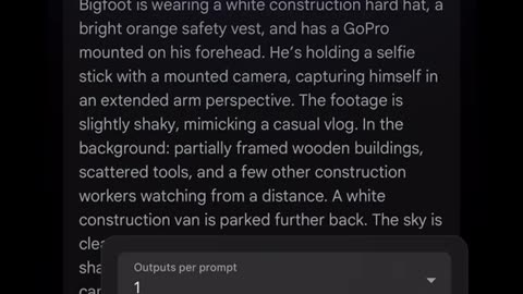 Prompt tutorial on how to make Bigfoot vlogs using Al!