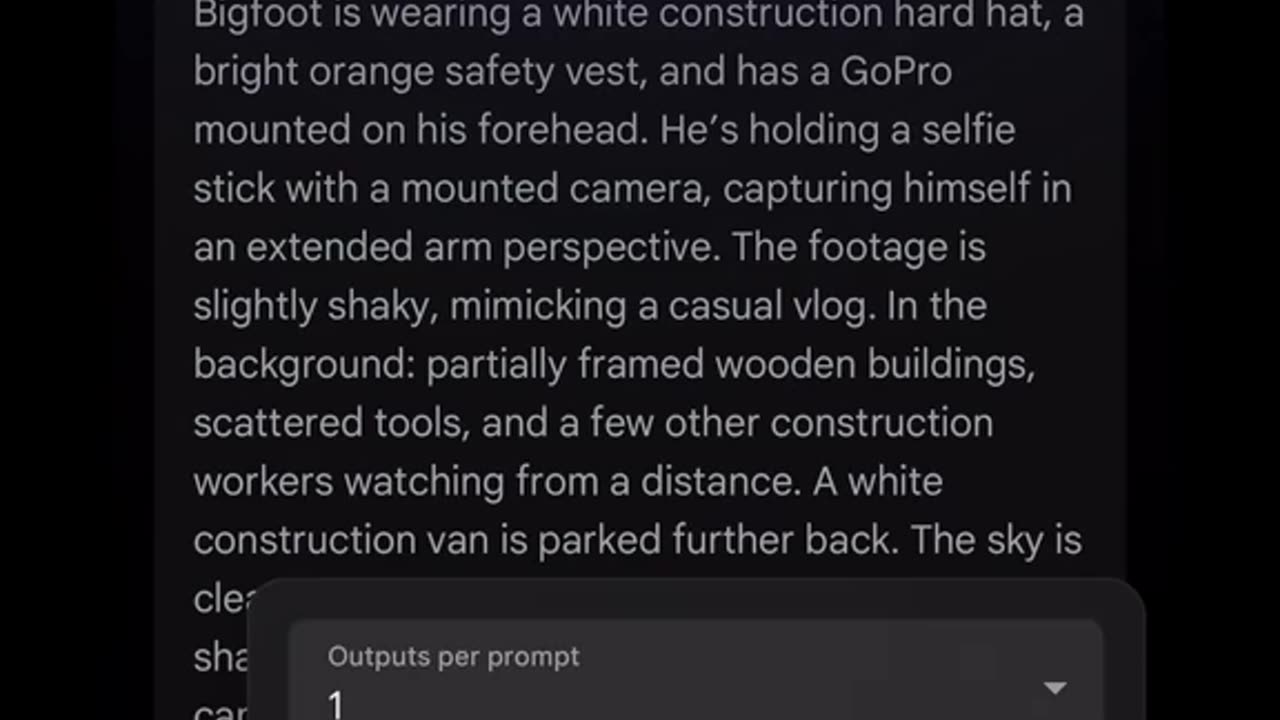 Prompt tutorial on how to make Bigfoot vlogs using Al!
