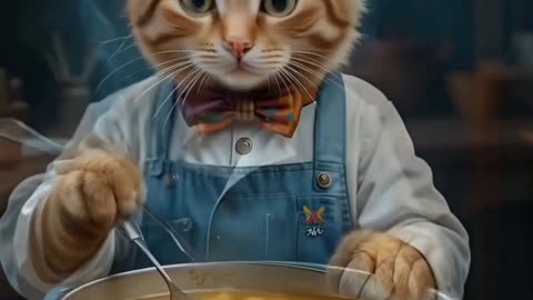 coocking cat