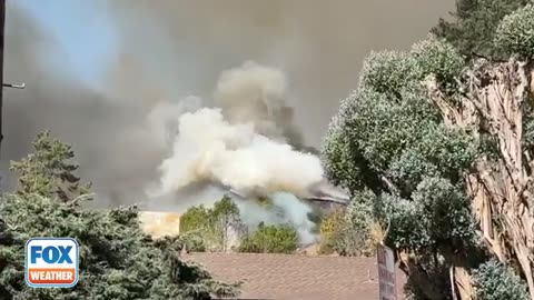 Watch: California Wildfire Spreads To New Neighborhood, Destroying Property And Burning Hillsides
