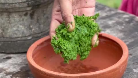 Cassava Leaves Mallum | Village Style Cooking