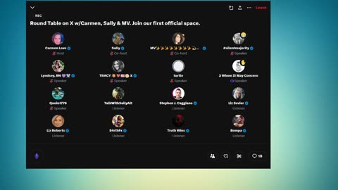 The Round Table on X With Sally, Carmen, & MV 5-22-25 (11:pmET/10:pmCT/9:pmMT)
