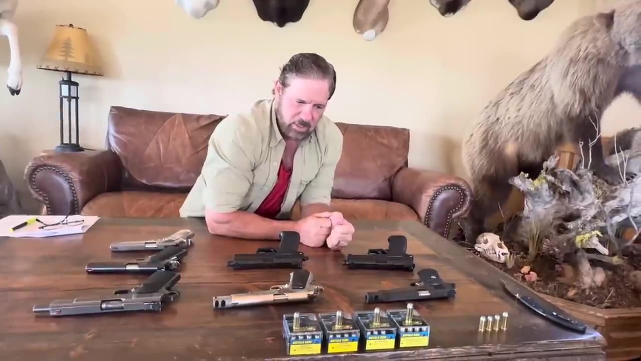 45 acp+P, 45 Super, 460 Rowland, 45 Winchester Mag. for outdoor use against dangerous NA animals.