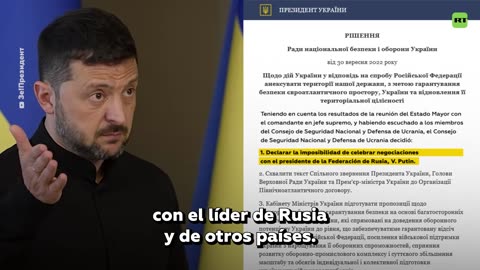 “Nadie más que yo puede negociar con el líder de Rusia”