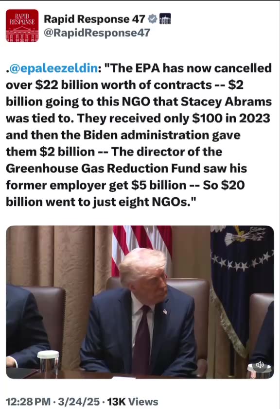 Stacy Abrahms Got 2 Billion From The 1% Joe Fraudulent Administration..