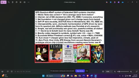 QFS DeFi DAO Quantum Financial System = World Game (s) fulcrum