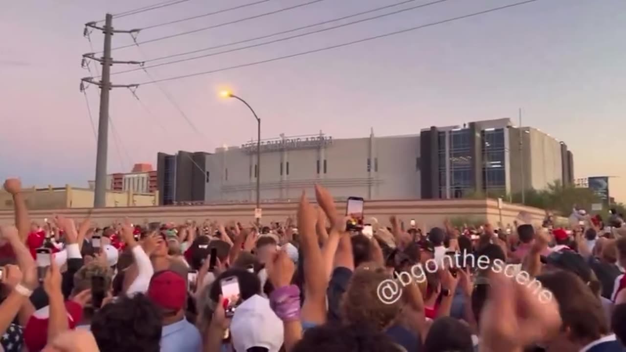 Arizona snipers hyping up the crowd outside of Charlie Kirk’s memorial