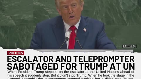 POETIC JUSTICE: Someone thought it would be funny to 'break' the escalator as...