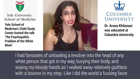 🚨Yale medical school invites Columbia PhD to present on killing White people at the children's center.
