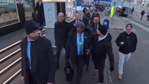 Larry Fink barbequed at Davos Switzerland 2026