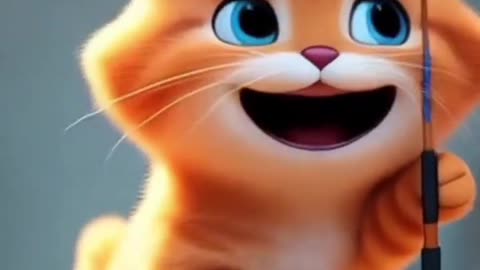independent cats fish and cook it themselves, we also have to be independent, guys #ALixbal #cat #ai