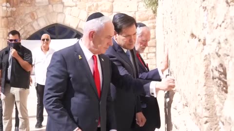 Stapanul Bibi Satanayahu cu cainele lui Marco Rubio sa dea cu capul in zidul Antihristului