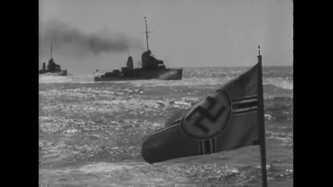 German Navy (Kriegsmarine) Torpedo Manoeuvres - Original German Film Reel 1936