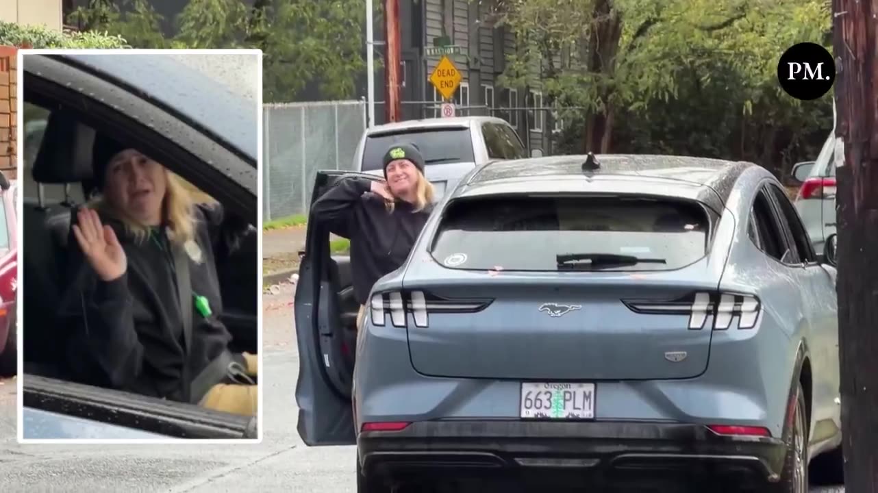 Woman impeding ICE agents & cursing them out pleads to go home after being threatened