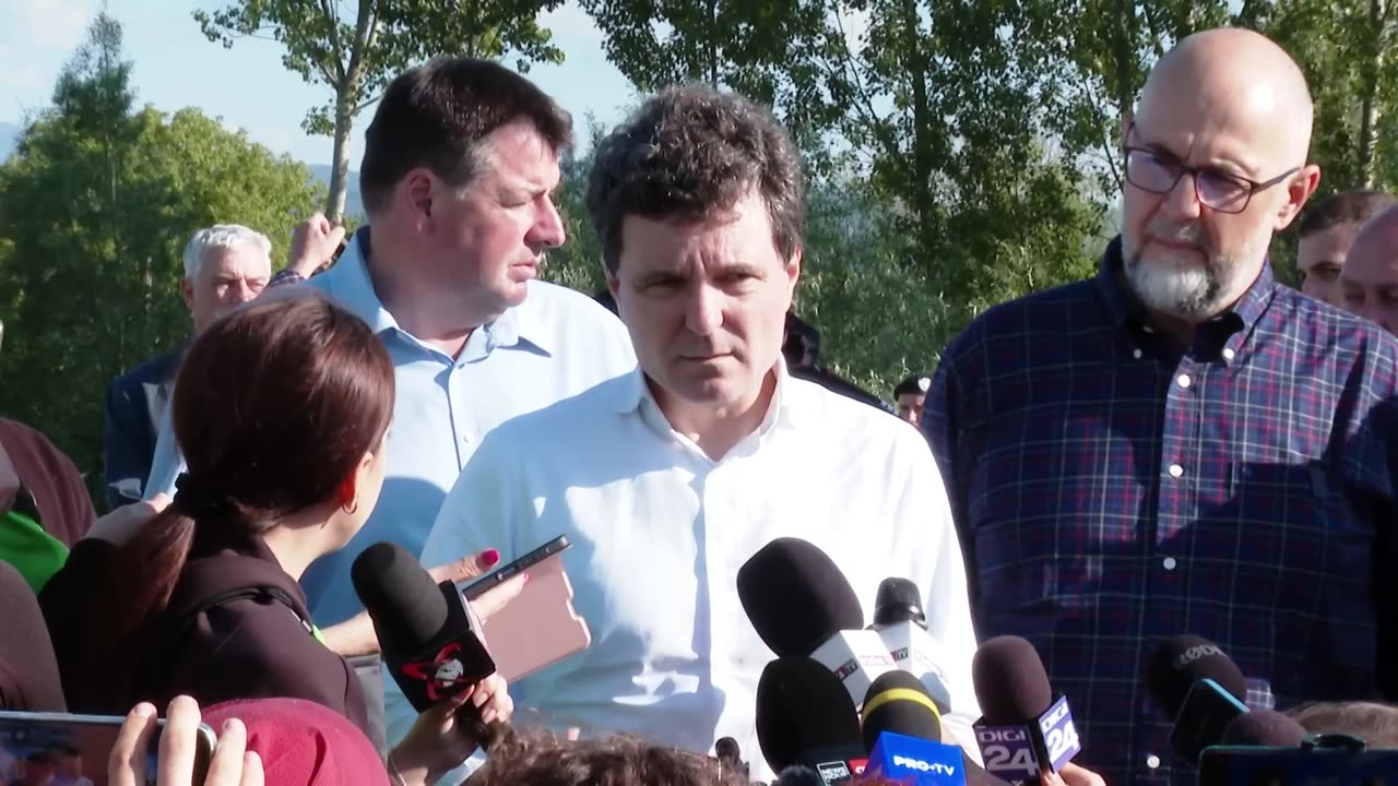 Declarațiile de presă susținute la finalul vizitei în zona afectată de inundații din Băcel, Covasna