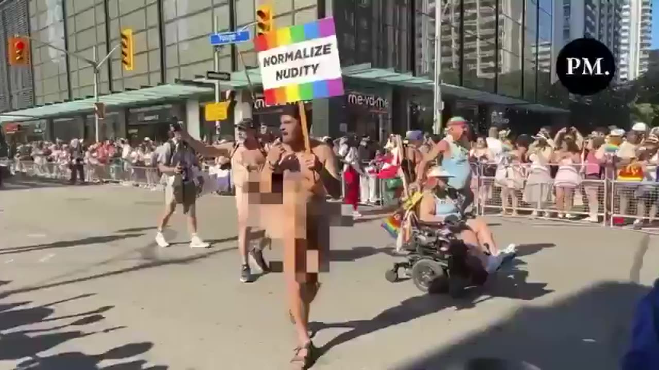 “ family-friendly" Toronto Pride, nudists trying to normalize public indecency